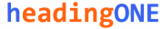 HeadingOne